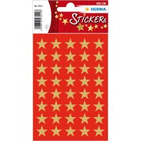 Herma Sticker DECOR Weihnachten Sterne gold Ø 13...