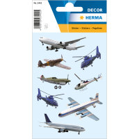 Herma Sticker DECOR Flugzeuge 3 Bl