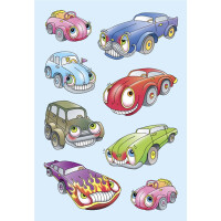 Herma Sticker DECOR Witzige Autos 3 Bl