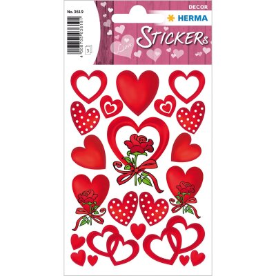 Herma DECOR Sticker HERZEN & ROSEN