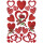 Herma Sticker DECOR Love Herzen und Rosen 3 Bl