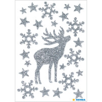 Herma Sticker MAGIC Weihnachten Hirsch glittery 1 Bl