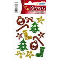 Herma MAGIC Sticker WEIHN. WEIHNACHTSSYMBOLE, GLITTERY