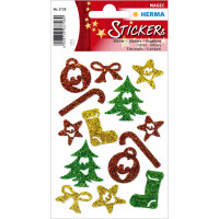 Herma Sticker MAGIC Weihnachten Weihnachtssymbole glittery 1 Bl