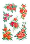 Herma Sticker DECOR Blumen Rosenbouquets 3 Bl