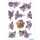 Herma Sticker DECOR Blumen Stiefmütterchenköpfe 3 Bl
