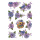 Herma Sticker DECOR Blumen Stiefmütterchenköpfe 3 Bl