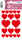 Herma Sticker DECOR Love Herzen rot 3 Bl