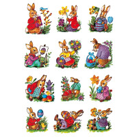 Herma Sticker DECOR Ostern Hasen nostalgisch 3 Bl