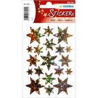 Herma Sticker DECOR Weihnachten Sterne Holografie gold 1 Bl