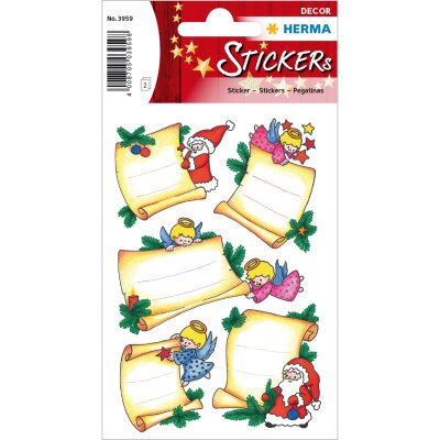 Herma Sticker DECOR Weihnachten Weihnachtsbriefe beglimmert 2 Bl