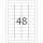 HERMA Sicherheitsetikett 45,7 x 21,2 mm (B x H) weiß 1.200 Etik./Pack.