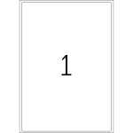 Herma Etiketten Adressen permanent 199,6 x 289,1 mm weis 100 Bl 100 Et