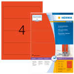 Herma Ordnerrückenschilder permanent 192 x 61 mm rot...
