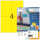 Herma Etiketten permanent haftend 105 x 148 mm gelb 100 Bl 400 Etik.