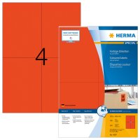 Herma Etiketten permanent haftend 105 x 148 mm rot 100 Bl...