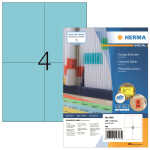 Herma Etiketten permanent haftend 105 x 148 mm blau 100...