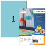Herma Etiketten permanent haftend 210 x 297 mm blau 100 Bl 100 Etik.