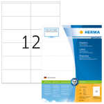 PREMIUM Etiketten A4, 105 x 48 mm, weiß, permanent...
