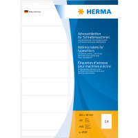 Herma ADRESSETIKETTEN 100 A4 102x38 LÄNGSPERF.