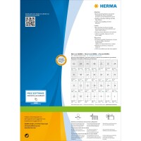 Herma Etiketten permanent haftend 48,3 x 16,9 mm weiss PREMIUM 200 Bl 800 Etik. LaserInkCopy