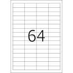 PREMIUM Etiketten A4, 48,3 x 16,9 mm, weiß, permanent haftend