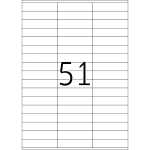 PREMIUM Etiketten A4, 70 x 16,9 mm, weiß, permanent haftend