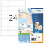 Herma Etiketten permanent 66 x 33,8 mm weiss PREMIUM 100...