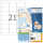 Herma Etiketten Adressen permanent 63,5 x 38,1 mm weiss 100 Bl 2100 Et