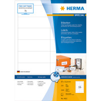 Herma Etiketten permanent haftend 97 x 33,8 mm weiss 100 Bl 1600 Etik. Inkjet