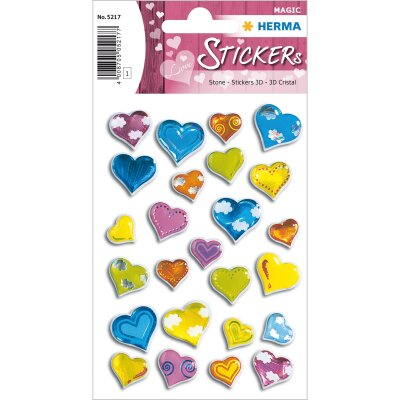 Herma Sticker MAGIC Love Herzen Stone 1 Bl