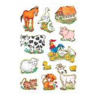 Herma Sticker DECOR Tiere Bauernhoftiere 3 Bl