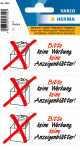 Selbstklebende Etiketten mit hoher Aufmerksamkeitswirkung.