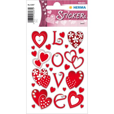 Herma MAGIC Sticker LOVE, JEWEL