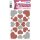 Herma MAGIC Sticker HERZEN ROT & SILBER, GLITTERY