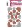 Herma MAGIC Sticker HERZEN ROT & SILBER, GLITTERY