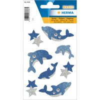 Herma Sticker MAGIC Tiere Delphine glittery 1 Bl