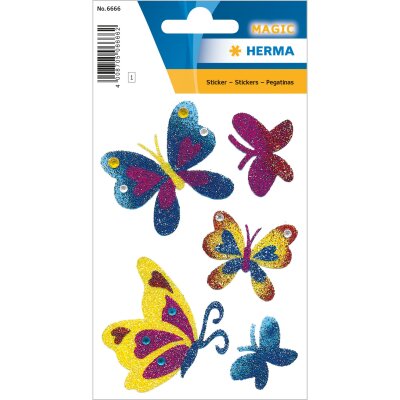 Herma Sticker MAGIC Tiere Schmetterlinge Diamond 1 Bl