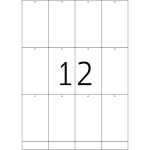 Anhänger mit Lochstanzung mikroperforiert 52,5 x 93,5 mm 1200 Stück