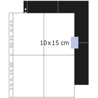 Herma FOTOPHAN Fotosichthüllen PP A4 für Fotos 10 x 15 cm hoch weiss 250 Stück