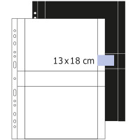 Herma FOTOPHAN Fotosichthüllen PP A4 für Fotos 13 x 18 cm quer weiss 250 Stück