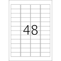 Herma Signal-Etiketten stark haftend wetterfest 45,7 x 21,2 mm Folie gelb 25 Bl 1200 Etik. LaserCopy