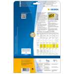 HERMA Folienetikett 105 x 148 mm (B x H) gelb 100 Etik./Pack.