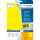 HERMA Folienetikett 105 x 148 mm (B x H) gelb 100 Etik./Pack.