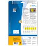 HERMA Folienetikett 85mm gelb 150 Etik./Pack.