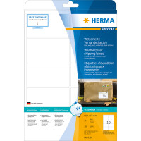 Herma Etiketten stark haftend 99,1 x 57 mm Folie weiss wetterfest 25 Bl 250 Etik. LaserCopy