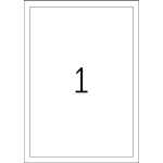 Herma Etiketten stark 190 x 275 mm Folie weiss 25 Bl 25 Etik.