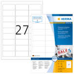 Herma Etiketten ablösbar 63,5 x 29,6 mm weiss 100 Bl...