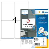 Herma ADRESSETIK. ABLÖSBAR A4 100 99,1x139 OP