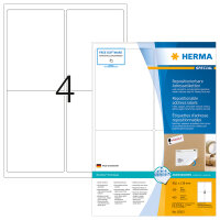 Herma Etiketten für Adressen ablösbar 99,1 x 139 mm weiss 100 Bl 400 Etik. LaserInkCopy